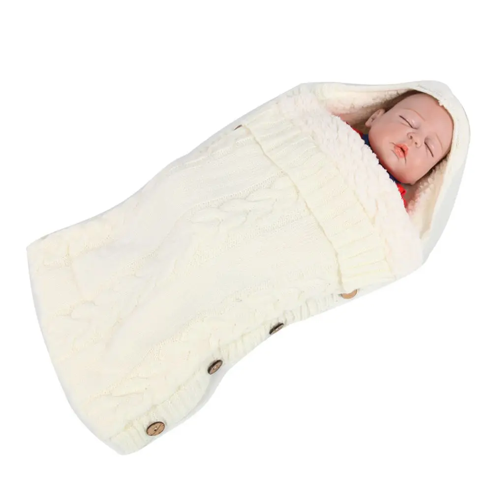 Selimut Bayi Rajut, Kantong Tidur Musim Dingin, Selimut Bayi untuk Kereta Dorong, Selimut Bayi Baru Lahir, Selimut Tidur