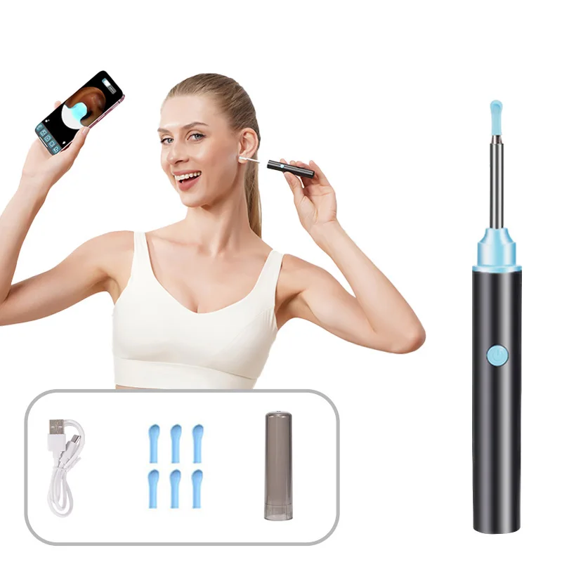 

KIBOER Smart Thorn Earpick 500 Вт, высокое разрешение, Wi-Fi, подключение, водонепроницаемое USB-зарядное устройство