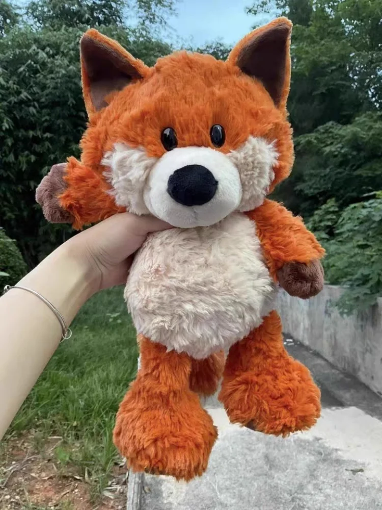 Brinquedo de pelúcia super macio, brinquedo de pelúcia de raposa laranja, boneca de animal da floresta, companheiro de dormir de menina, presente de travesseiro