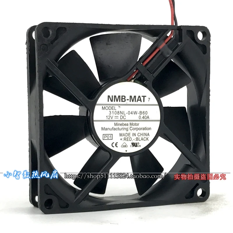 ORIGINAL 3108NL-04W-B60 12V 0.40A 8020 80*80*20mm NEW COOLING FAN RADIATOR