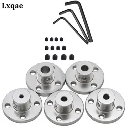 2/3/3.17/4/5/6/6.35/7/8/10/12/14/16mm Aluminum Alloy Rigid Flange Coupling Coupler Motor Guide Shaft Coupler Motor Connector