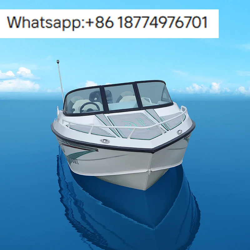 Waterplay Crafts 6m Sport Yacht Outboard Fishing Boat Leisure Entertainment Cruising Racing Welded Workmanship Aluminum Alloy