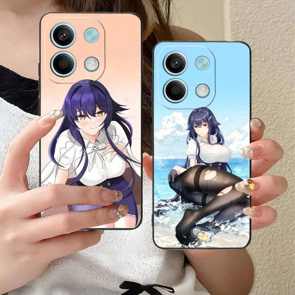 Azur Lane Azuma حافظة هاتف محمول لهاتف Xiaomi Redmi Note 14 13 12 11 S Pro Plus 4G 5G غطاء حماية ملون فاخر للهواتف المحمولة