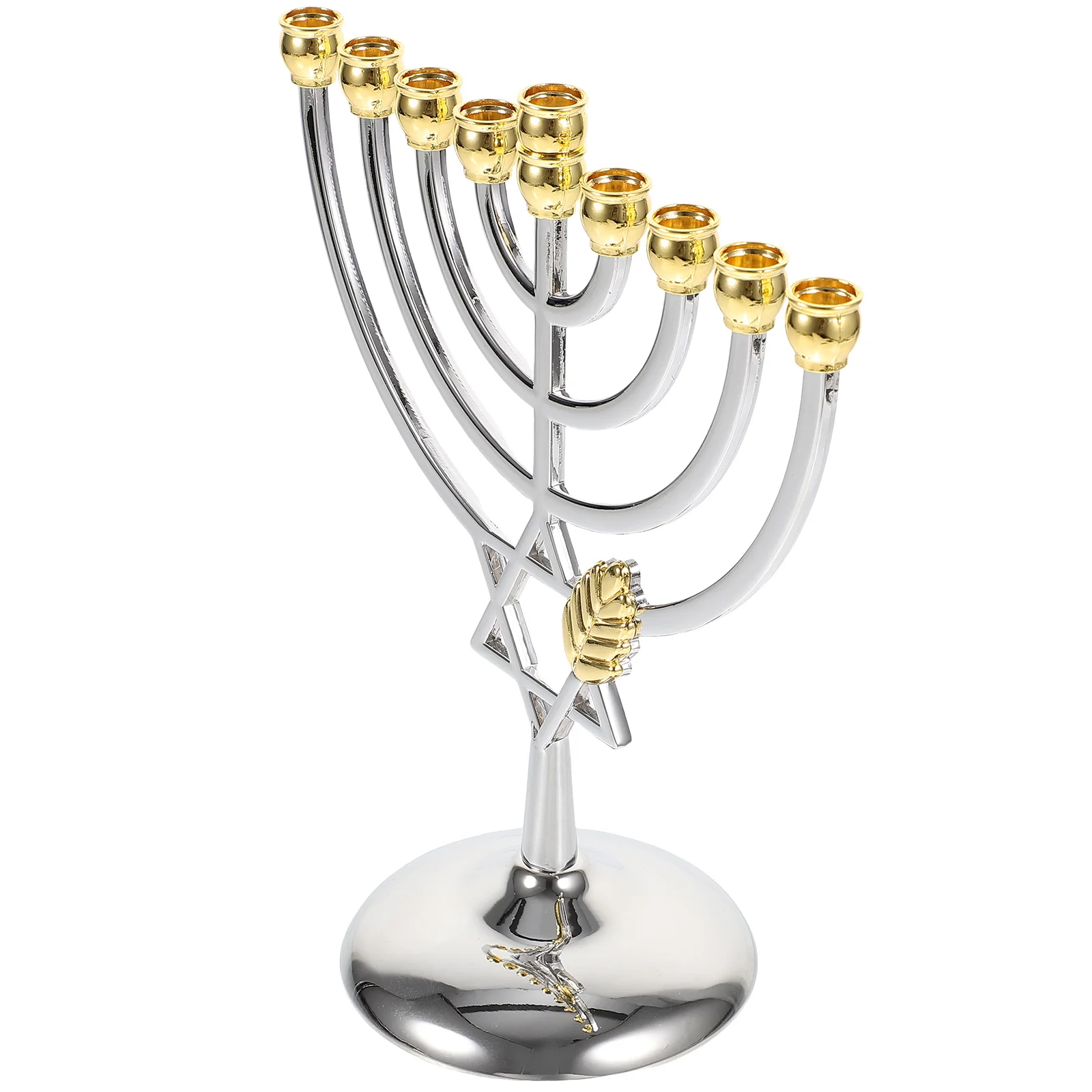 

Aromatherapy Nine-headed Candlestick Sticks Holder Tealight Metal Simple Holders Jewish New Year