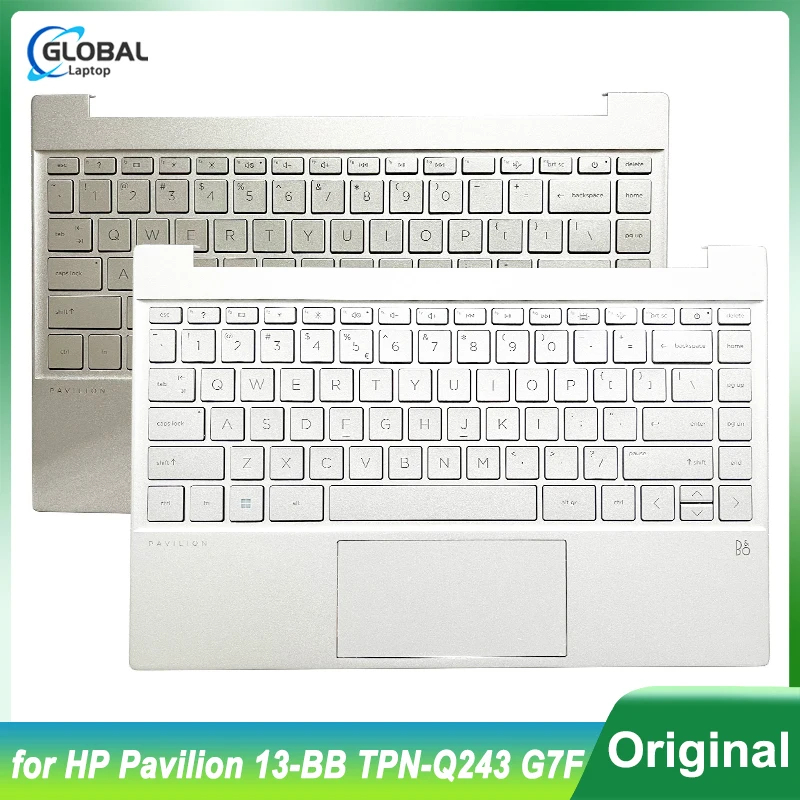 NEW Original for HP Pavilion 13-BB TPN-Q243 G7F US RU LA Keyboard Laptop Palmrest Upper Cover Backlit Keyboard US Replacement