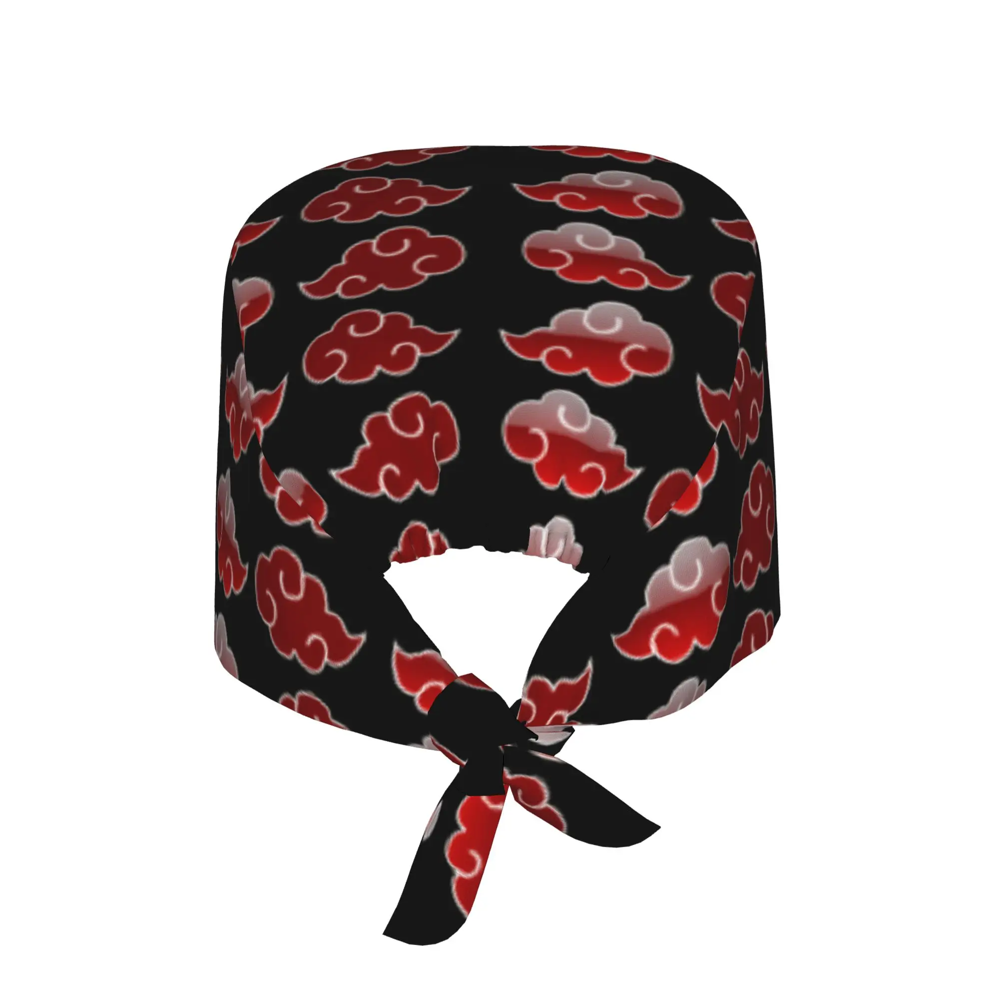 Custom N-Narutoes Akatsukis Cleaning Working Cap Cool Men Women Logo Scrub Cap Surgicals Hat Nurse Scrubs Hat Nurse