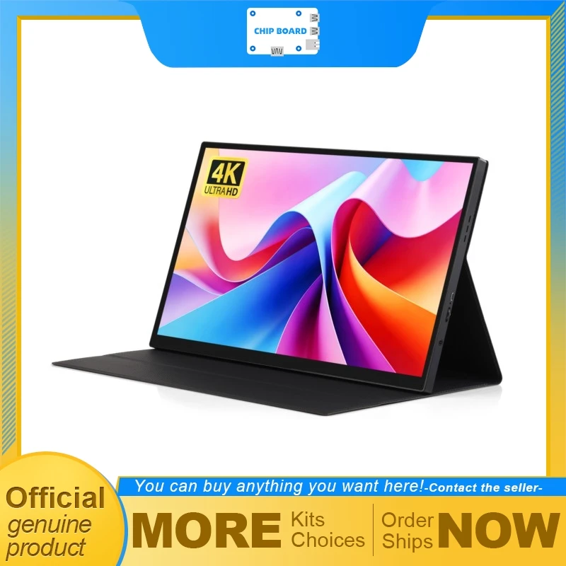 Waveshare 14-inch UHD Portable Touch Display 3840×2160 HDR IPS Laminated Panel 10-Point Multi-Touch with Magnetic Cover