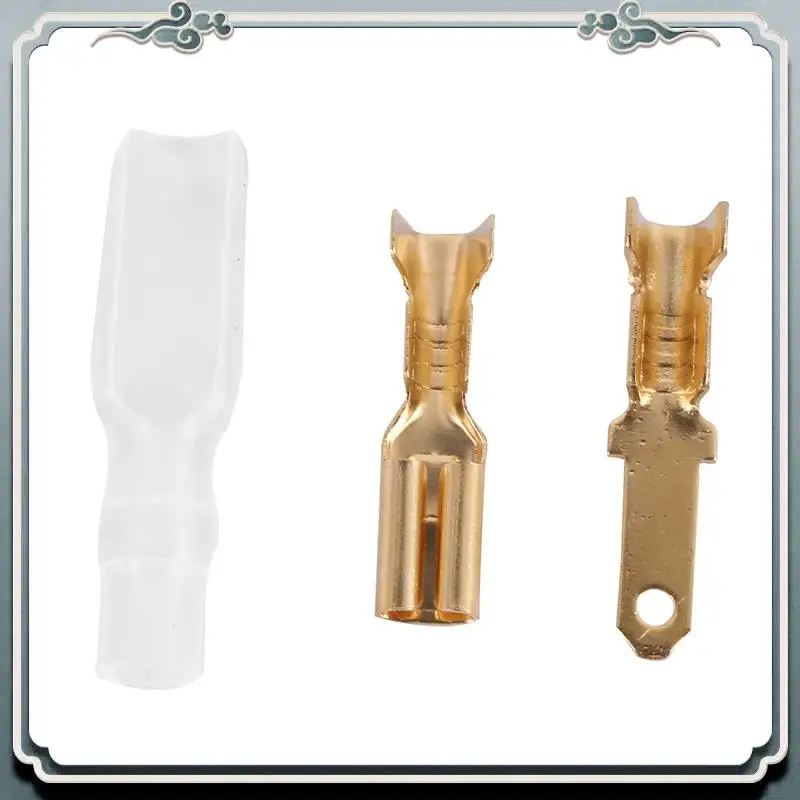 

Premium 1000Pcs Female Male Spade Crimp Terminals Sleeve Wire Wrap Connector For 22-16 Awg 2.8Mm