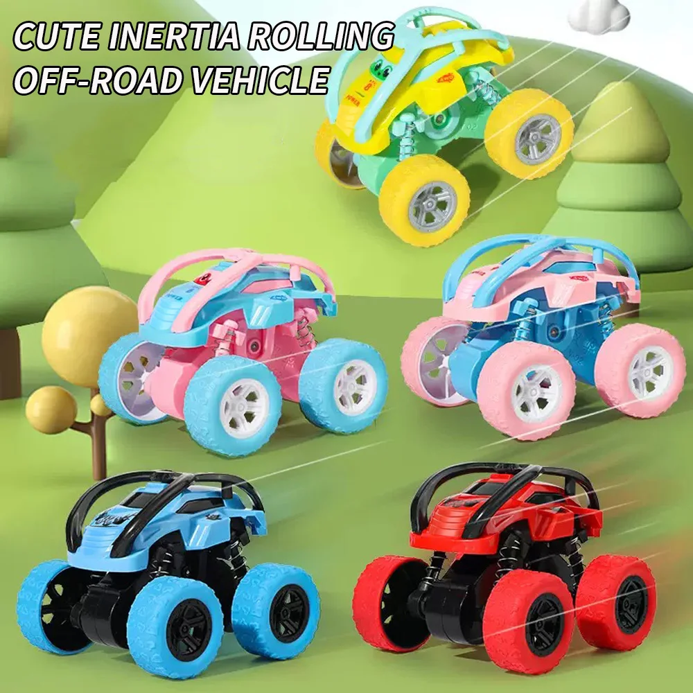Four wheel drive inertia rolling off-road vehicle - battery free, sturdy and impact resistant - ideal winter Christmas gift
