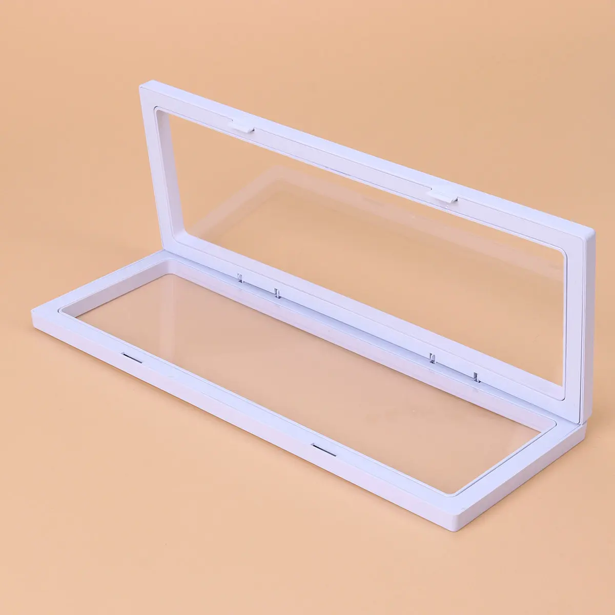 

Jewelry Display Box 3D Floating Frame Clear Plastic Case For Coins Medals Stamps 11X30Cm White 3D Display Box Home Office