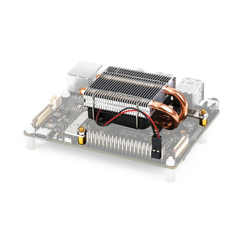 CPU Tower Cooling Fan Aluminum U-Shaped CPU Tower Cooling Fan Copper Pipe CPU Tower Cooling Fan For Visionfive2