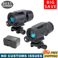 Tactical Juliet3/5 3X 5X Rifle Magnifier Sight Fild-to-Side Absolute Co-witnessor Lower Third Mount For Picatinny/Weaver Rail