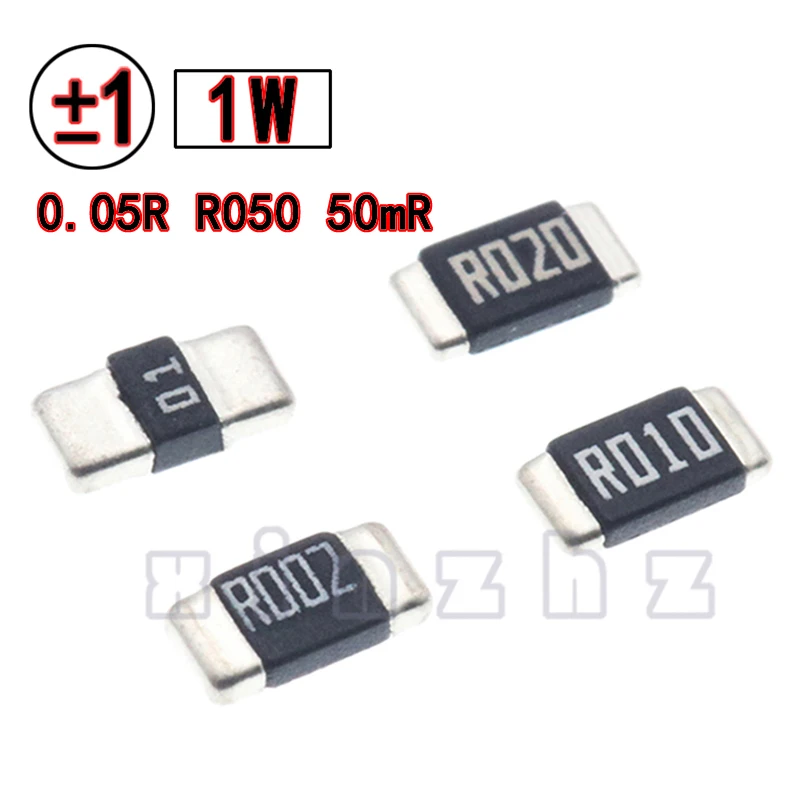 10PCS SMD 1206 Chip Resistor 1% High Precision Chip 1W Fixed Resistance 0.05R R050 50mR 50ohm 0.05Ω