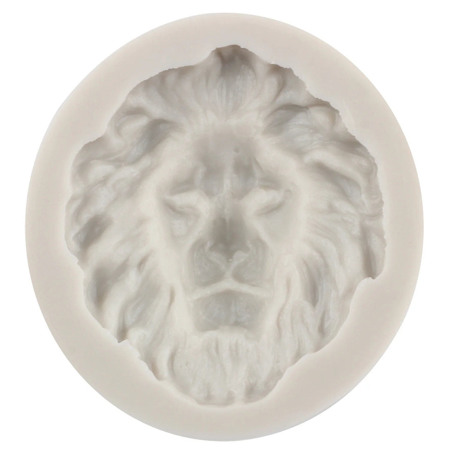 Lion Head Silicone Mold Cupcake Topper Fondant Cake Border Decorating Tools Candy Resin Clay Mould Chocolate Gumpaste Moulds