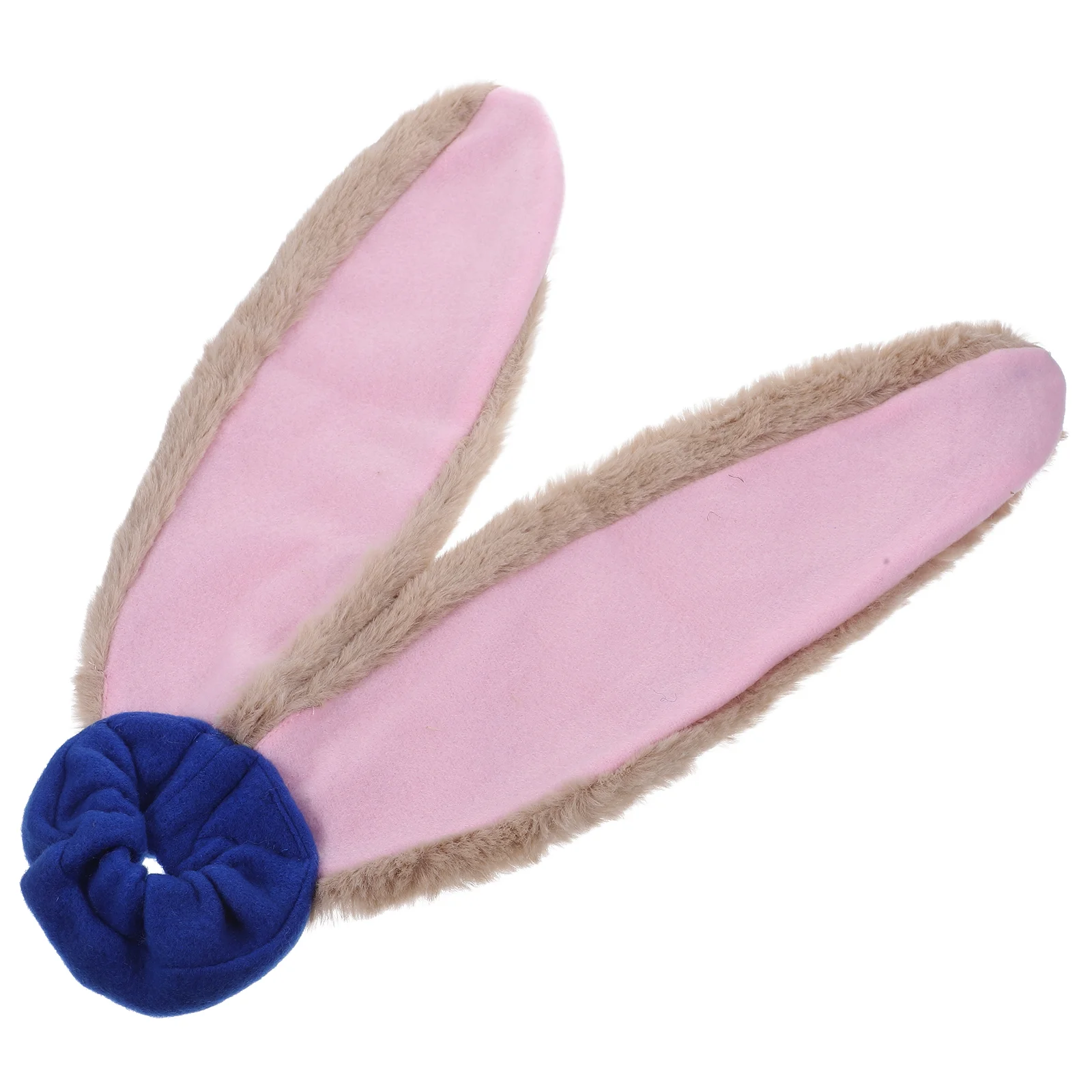 Rabbit Ears Headband Ponytail Holders Hair Accessories for Girls Hairy Bunny Ties Women Fabric Cosplay Toddler Bands Bulk