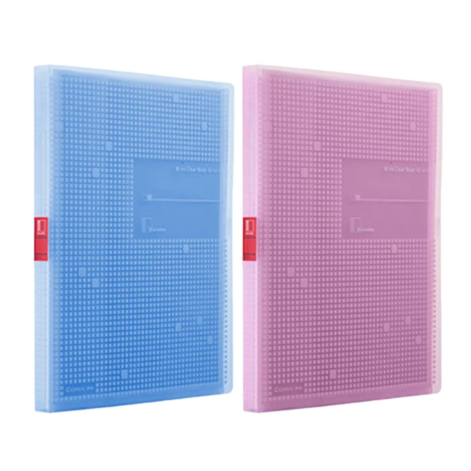 Binder Folders with 40 Pockets Folder , Clear protectors, Noncling Presentation Book for Certificates, Schedules Photos Recipes