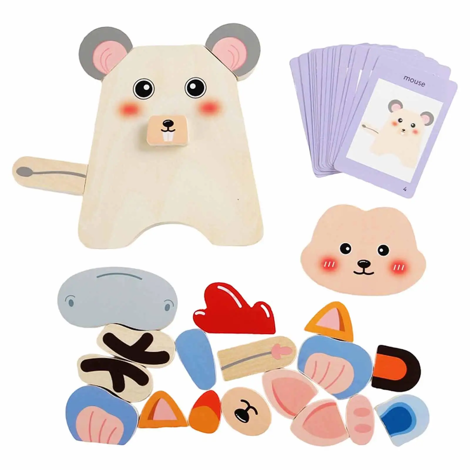Wooden Animal Puzzle Toys Educational Toys Early Education Interactive Toys for Children