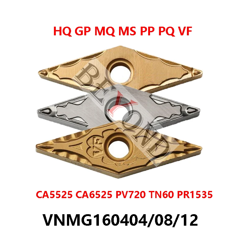 Original VNMG160402PP PV720 PV730 VNMG160408PP VNMG160408VF PV7020 VNMG160402GP CA5525 VNMG160404GP TN60 Carbide Inserts VNMG