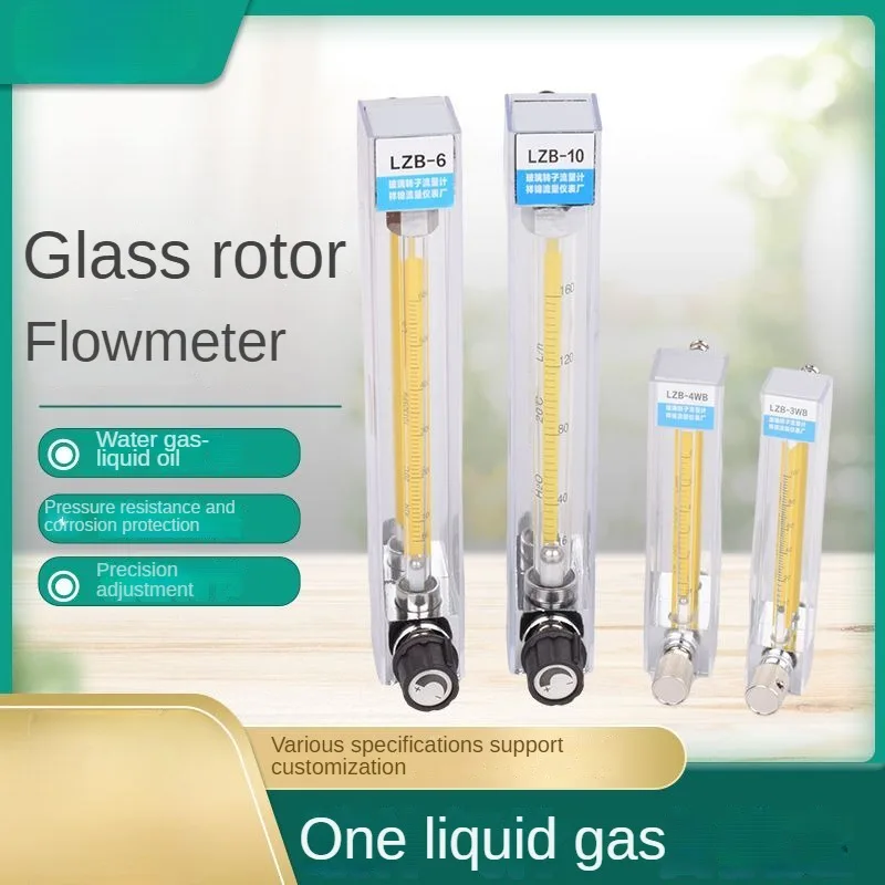 LZB-3WB แก้ว Rotameter Flowmeter LZB-6 LZB-4 LZB-10 แก๊ส Flow Meter