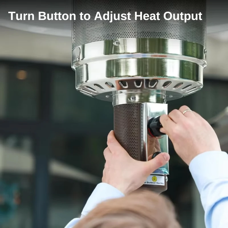 Heater Patio Gas Outdoor Pyramid Mushroom Heater for Garden Hotel Cafe LPG or Propane Butane for Fuel