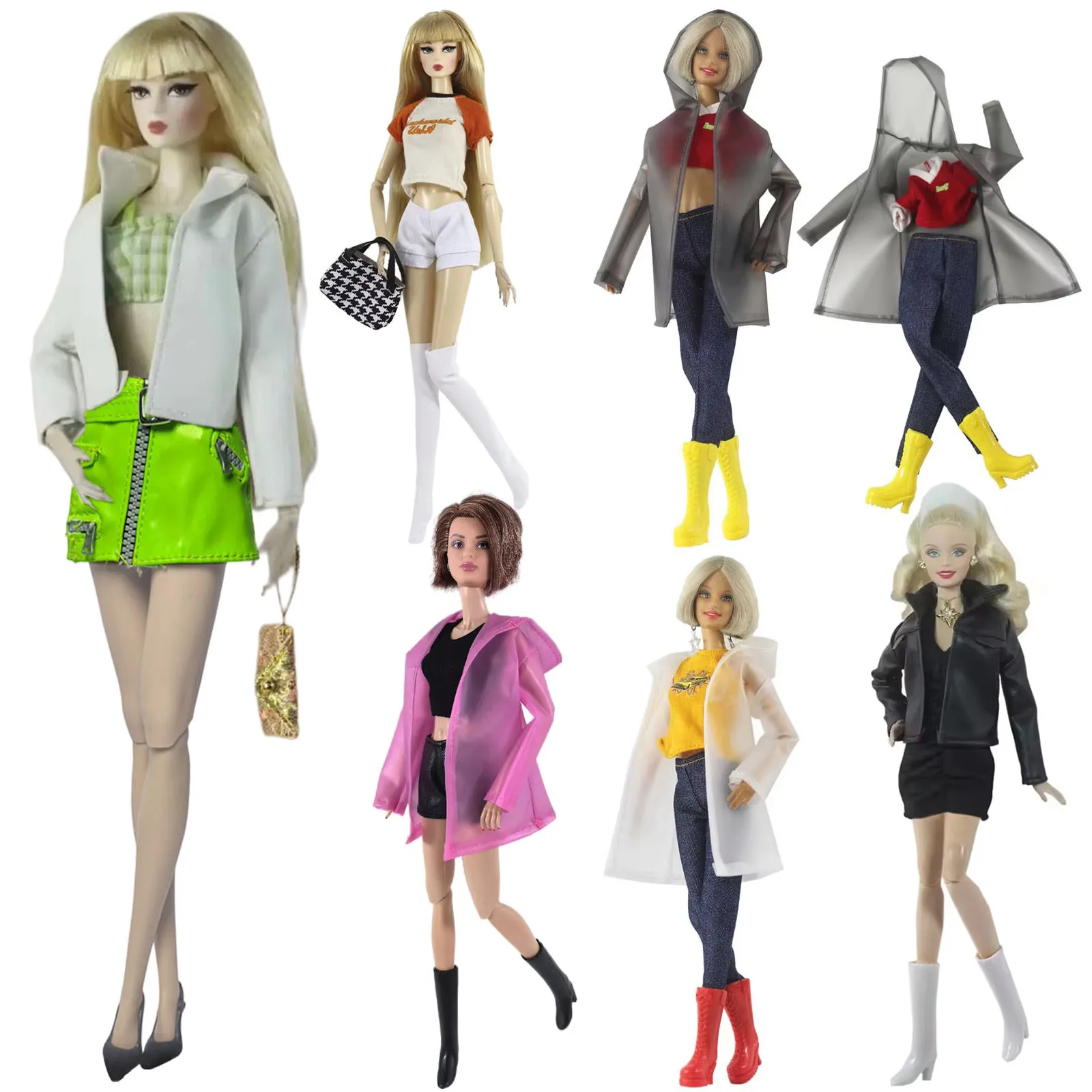Handmade Doll CLOTHES Raincoat Outfit Overcoat for 11.5 inch 30cm Doll bjd clothes Many Style Gifts for doll accessories