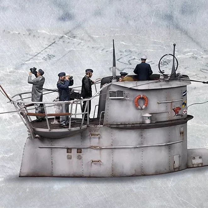 Kits de modèles de soldats en résine 1/35, figurine incolore et auto-assemblée (offre spéciale)(5 soldats, exclu les yachts)A-2067