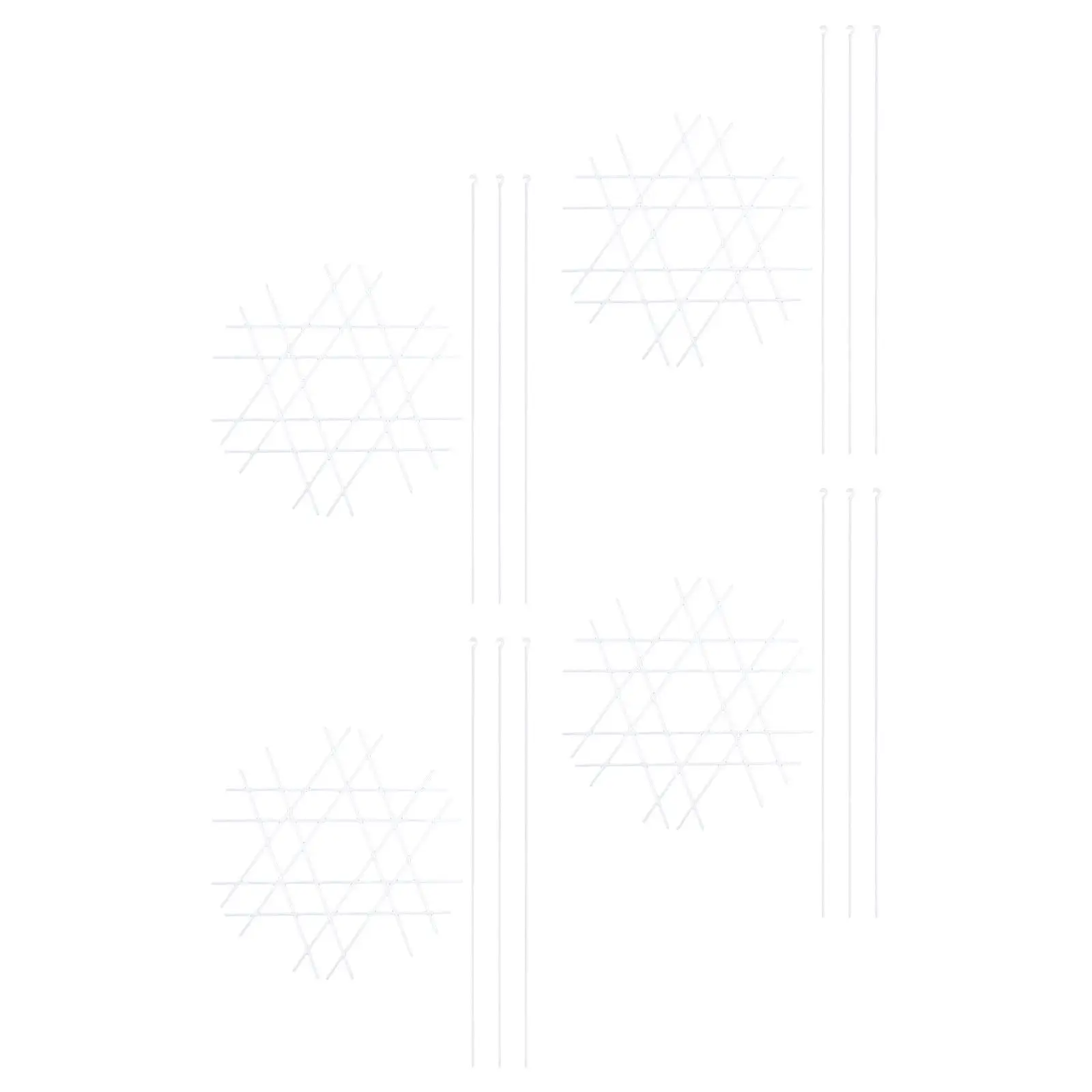 

4Pcs Plastic Floral Arrangement Grid Spiral Bouquet Holder for Wedding Flowers Hand-Tied Bouquets Fresh Flower Stem Support