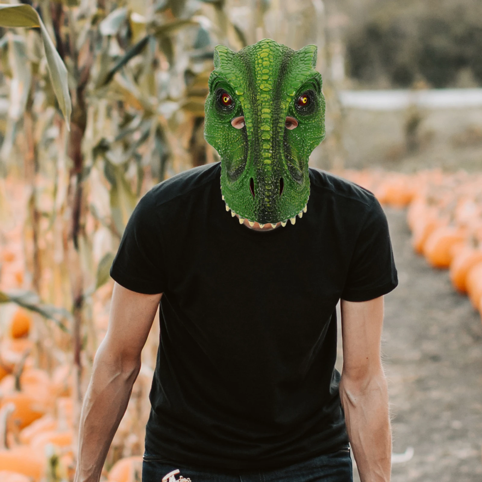 

3D Halloween Costume Dinosaur Accessory Cosplay Party Adults Dinosaur Head Mask Carnival Prop Animal Head Mask