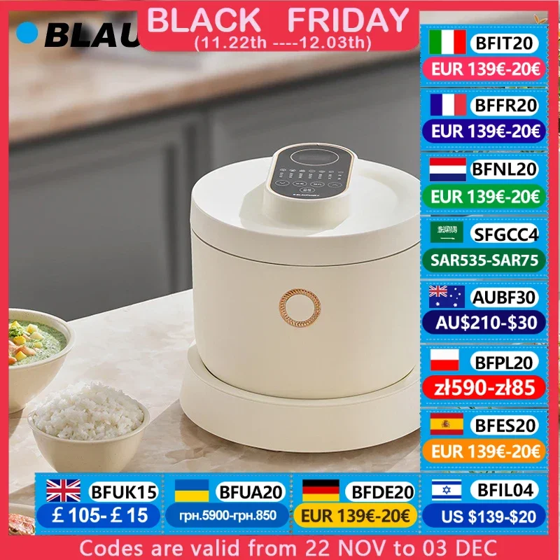 3L Low Sugar Rice Cooker Multifunction Electric Rice Cooker Non-Stick Household Steam Cooking Machine Make Porridge Soup Steamer