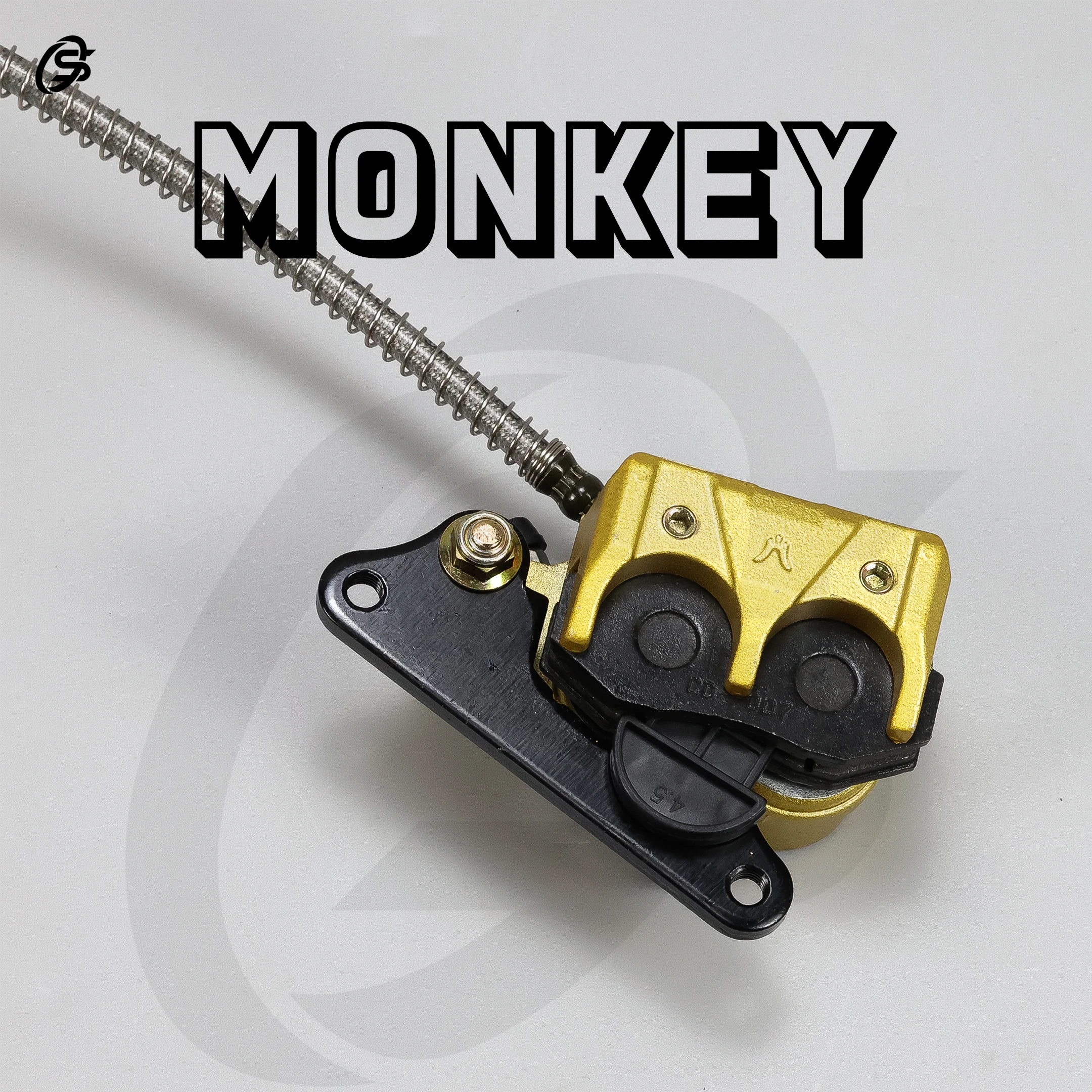 Rear Brake Kit Z50 Rear Disc Brake Set Monkey Z50 Golden Disc Brake System Dual-Piston Brake Caliper Z50 Parts
