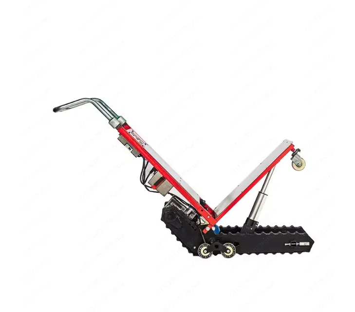 400KG Silent Electric Stair Climbing Vehicle Cargo Handling Cart Crawler-type Up and Down Stair Climber Folding Angle Adjustable