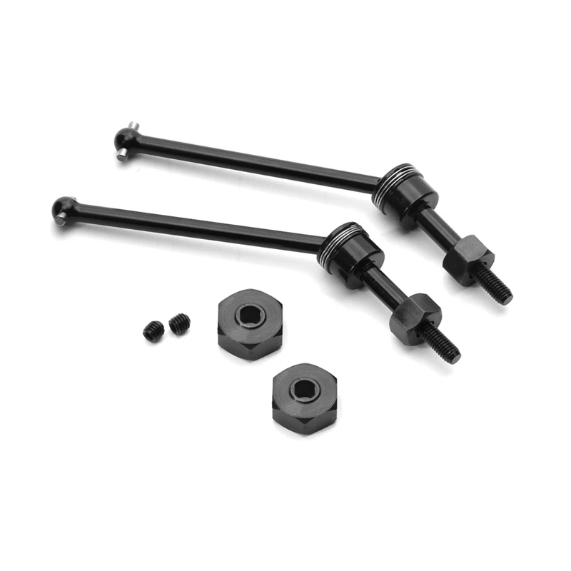 Junta Universal negra para modelos de coches TEAM LOSI 1/8 LMT 4WD SOLID LOS04022 junta Universal CVD frontal de acero de aleación de carbono medio