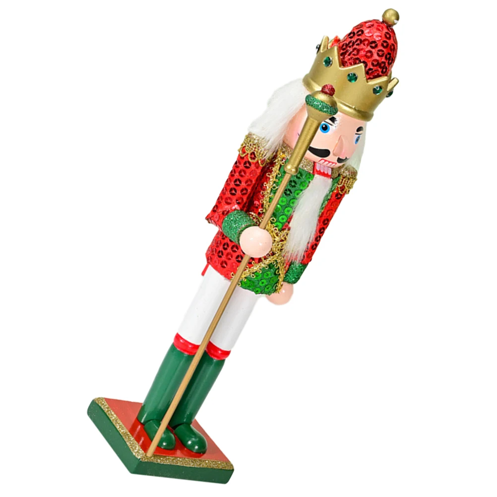 

Wood Nutcracker Classic Soldier Festival Home Decor Xmas Party Desktop Ornament Christmas Tabletop Decoration Desktop Nutcracker
