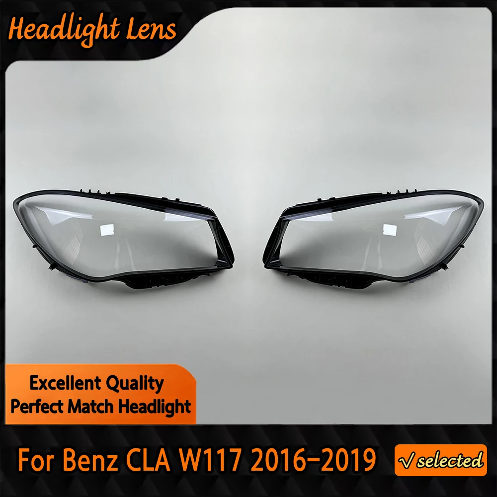 

Headlamp Transparent Lampshade Headlight Lampshell Plexiglass Replace Original Lens Cover For Benz CLA W117 2016 2017 2018 2019