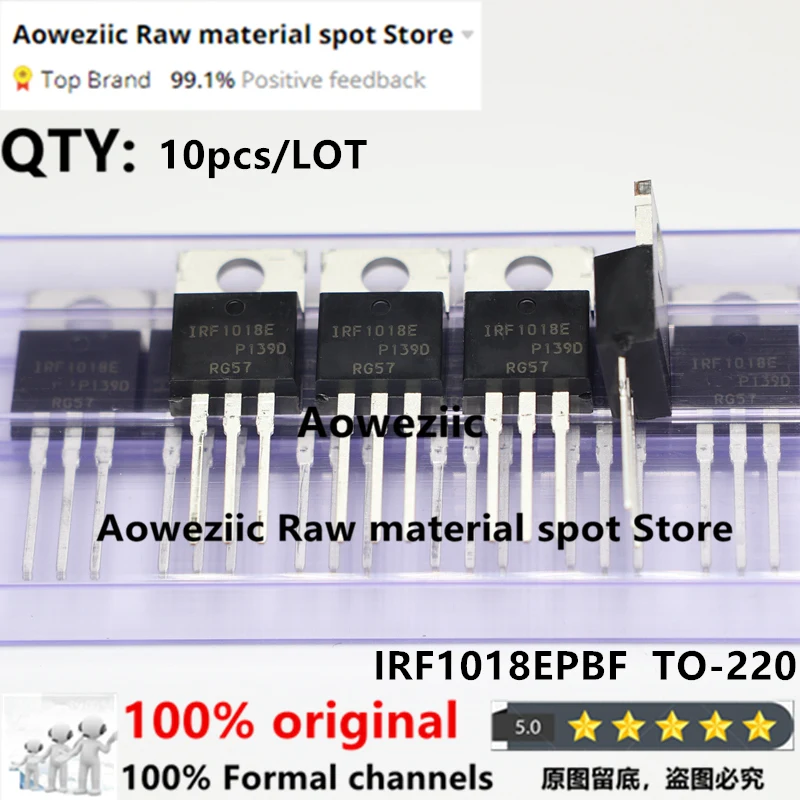 

Aoweziic 2021+ 100% New Imported Original IRF1018EPBF IRF1018E TO-220 Power MOS FET 79A 60V