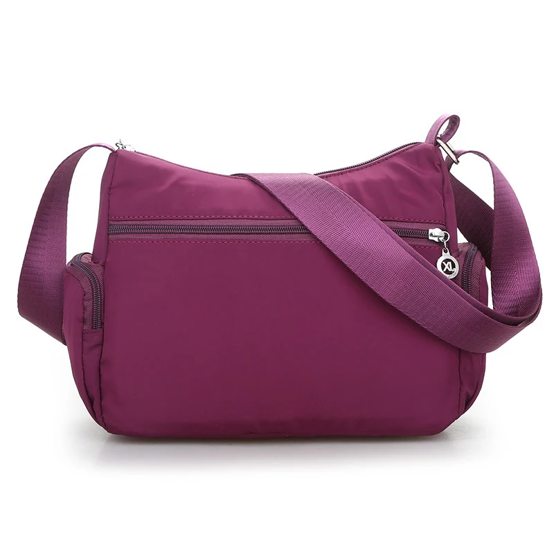 Saco De Nylon Impermeável Para Mulheres, Sacos Crossbody, Ombro Único, Multicolors, Moda