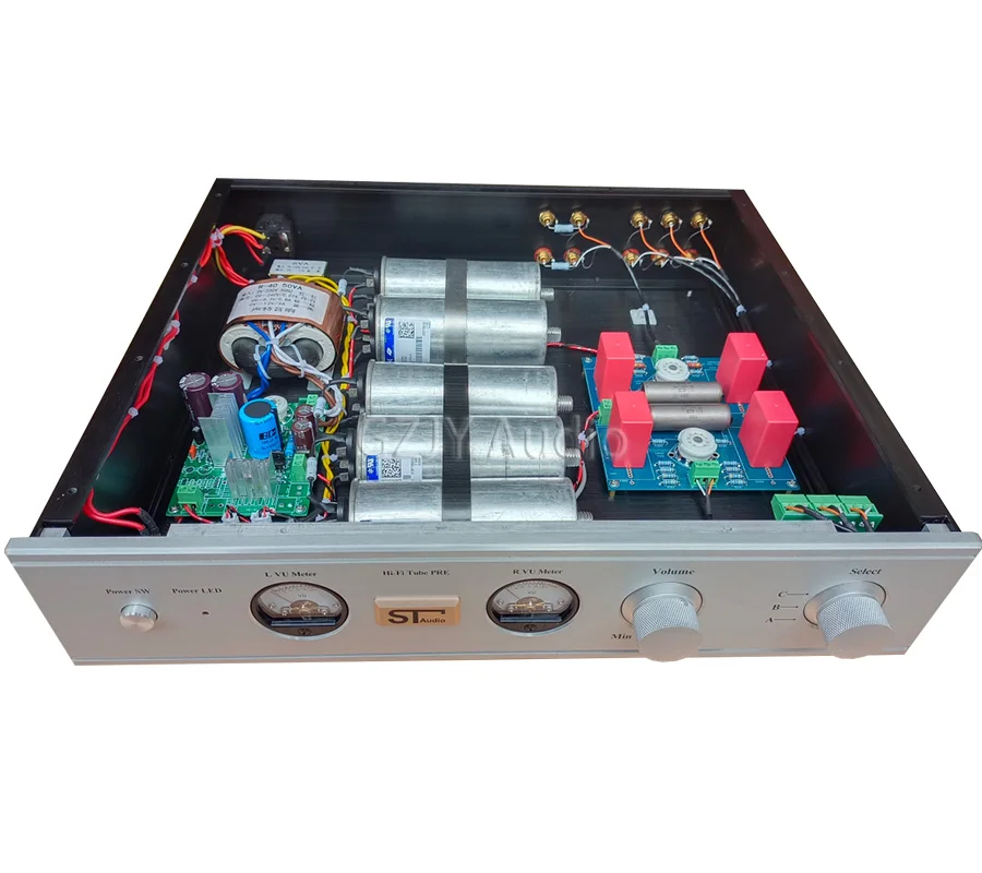 Latest Hiend Oil-immersed Capacitor 12AX7+12AT7 Tube Preamp Matisse Circuit Electron tube Preamplifier