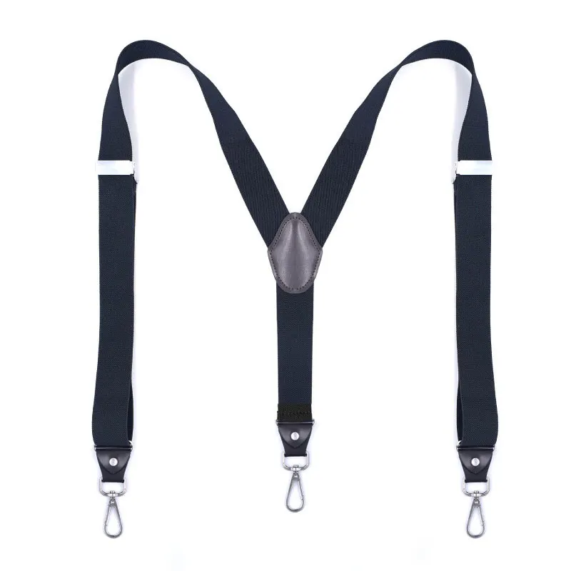 حمالات رجالية قابلة للتعديل على شكل حرف Y مع أشرطة مرنة وحمالات متينة وقوية للعمل