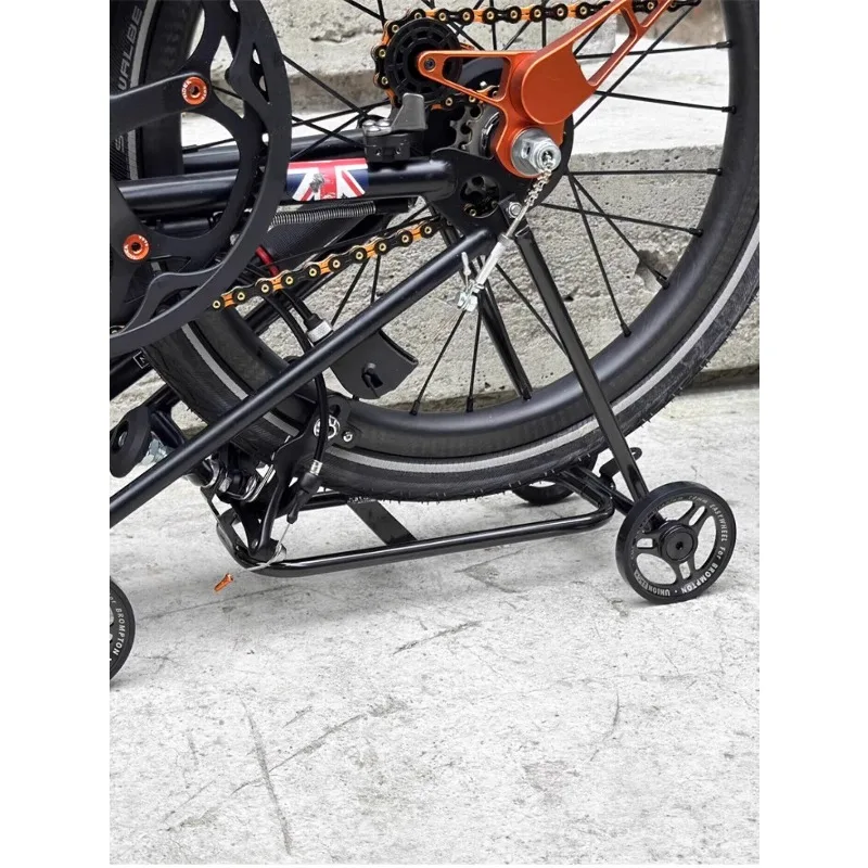 V4 Titanium Alloy Folding Bicycle Rear Rack – Luggage & Push Bar Upgrade Accessory​
