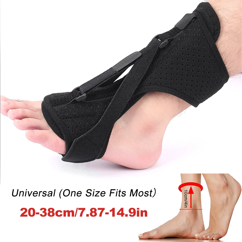 1pc Plantar Fasciitis Night Splint Adjustable Orthotic Achilles Tendonitis Stretching Sling Foot Brace Upgraded Orthopedic Strap