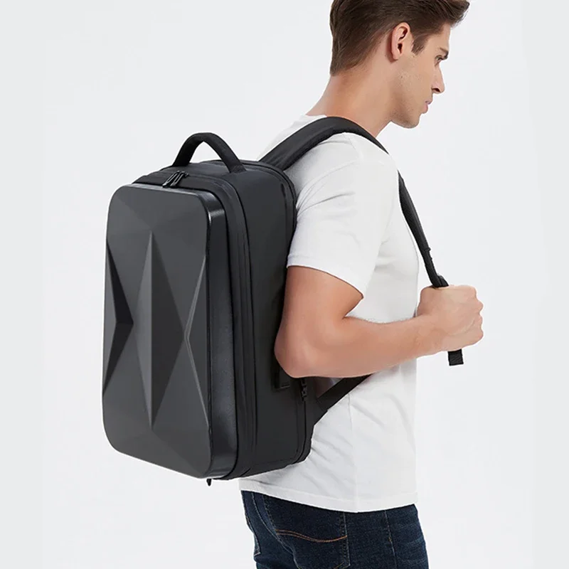 Men 17.3 inch Laptop Backpack Multifunctional Hard Case Compression Motorcycle Backpack Trend Esports Bags Travel Backpack