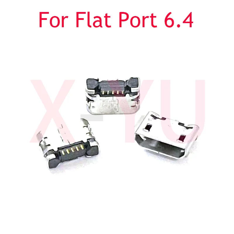 

500PCS For Curl / Flat Port 6.4 USB Charging Port Dock Plug Charger Connector Socket