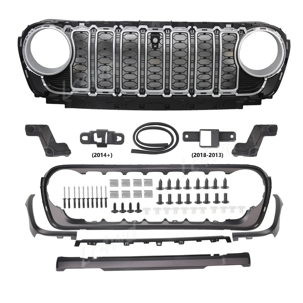 LC4WD 4X4 Accessoires Meerdere kleuren 20e verjaardag voorbumper racing grills voor 2018-2025 Jeep Wrangler JL / Gladiator JT