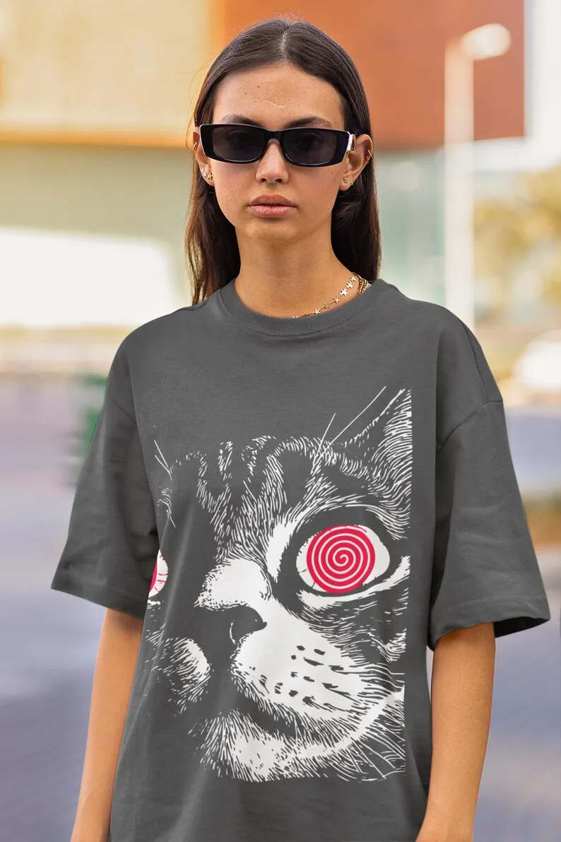 Cat Unisex, Psychedelic Shirt - Gothic sweatPsychedelic sweatgraphic tees, graphic tee