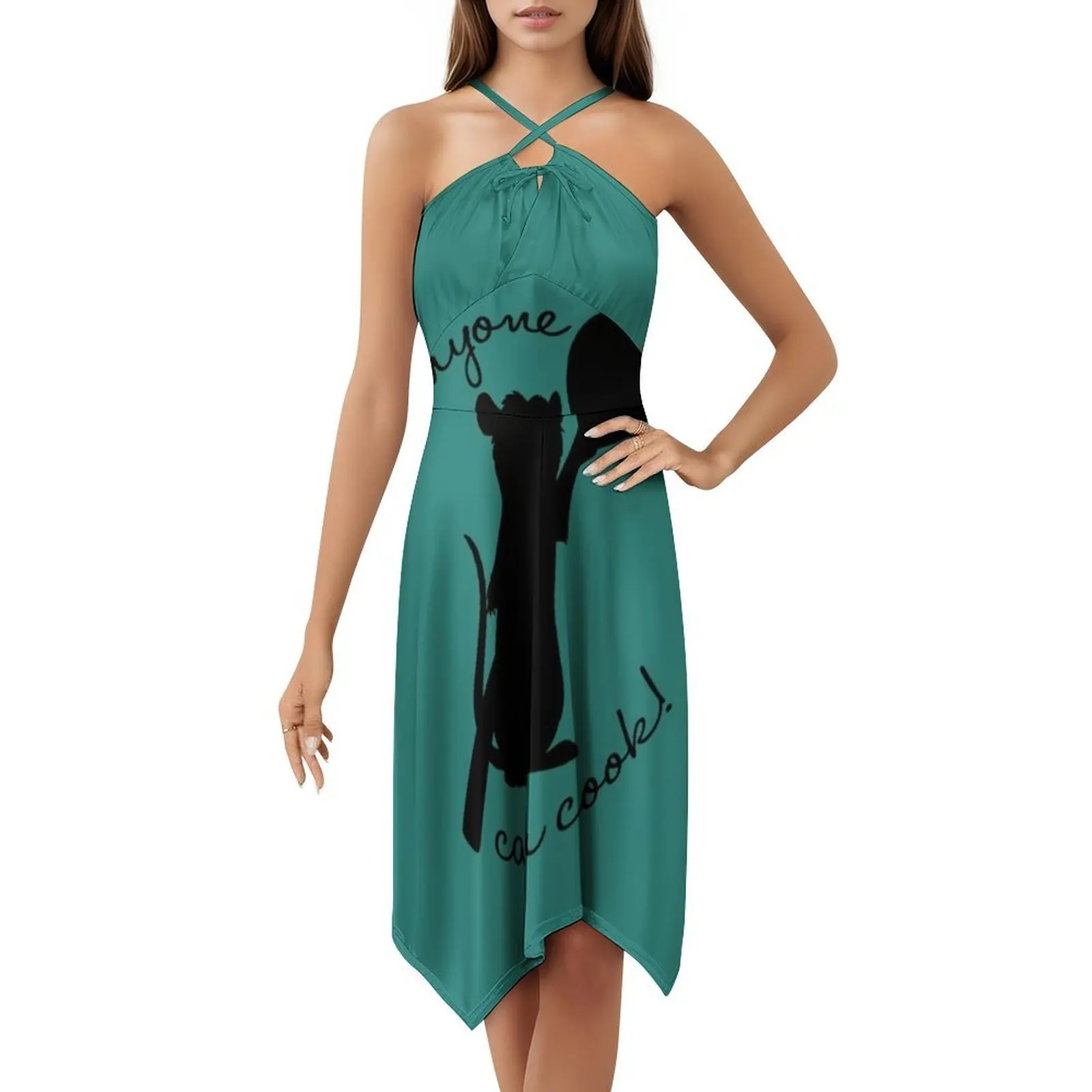 يمكن لأي شخص الطبخ! فستان نسائي للحفلات ملابس الشارع العصرية ملابس النادي المطبوعة للإناث فستان الرسوم المتحركة Ratatouille Remy Linguini #5