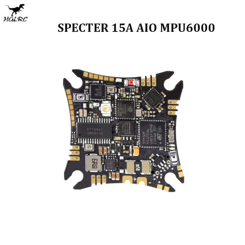 

HGLRC SPECTER 15A AIO MPU6000 F411 Flight Controller Bluejay 15A 4in1 ESC UARTS ELRS 2.4G RX 2-4S 25.5X25.5mm for RC FPV Drones