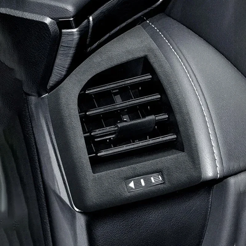 Suitable For Toyota Alpha 2024 2025 Alcantra Suede Car Front Side Air Outlet Frame Interior Air Outlet Frame Panel Accessories