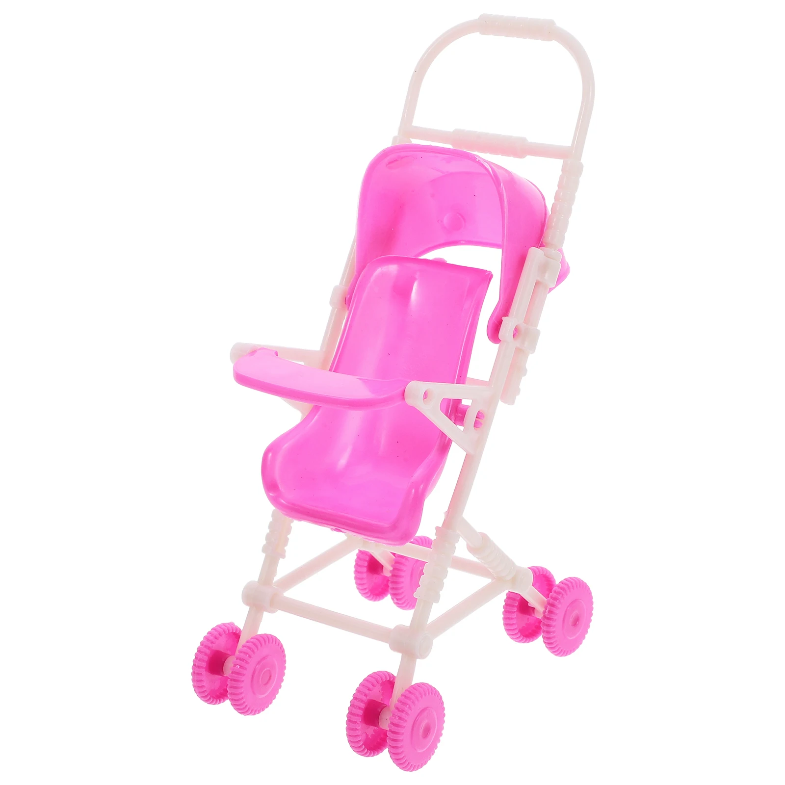 New Simulation Baby Stroller Dolls Pushchair Children Baby Stroller Toy Fashion Dollhouse Miniature Items Stroller Accessories