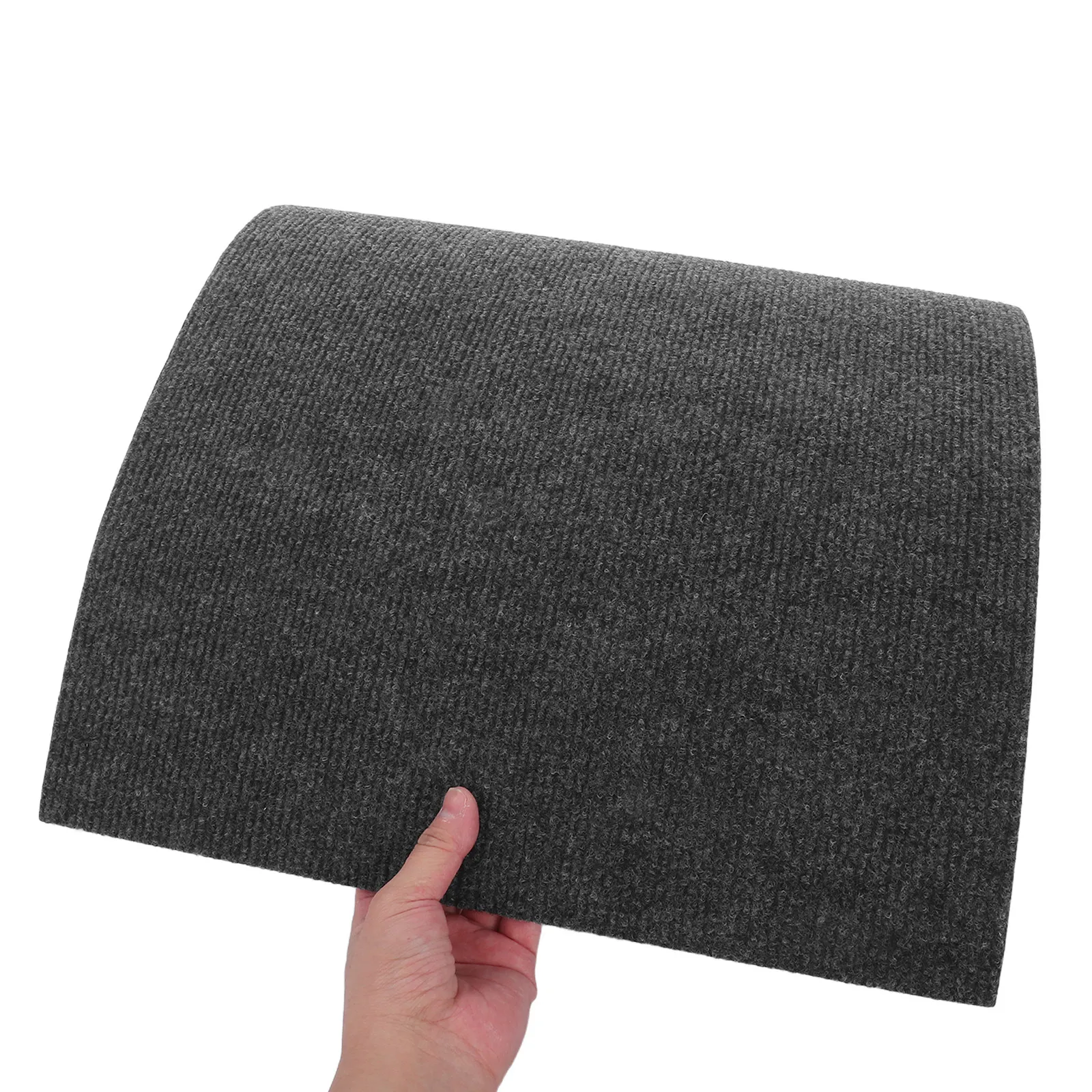 Peel Stick Self Adhesive Carpet Roll Dark Gray Non Rug Waterproof Carpet Tiles Living Room Kitchen Basement Stairs