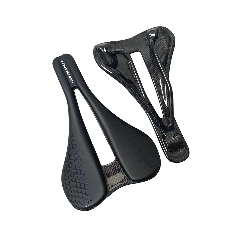 Full Carbon Saddle Ultralight 102g Breathable Comfortable Seat Cushion Bike Racing Saddle Carbon Rails